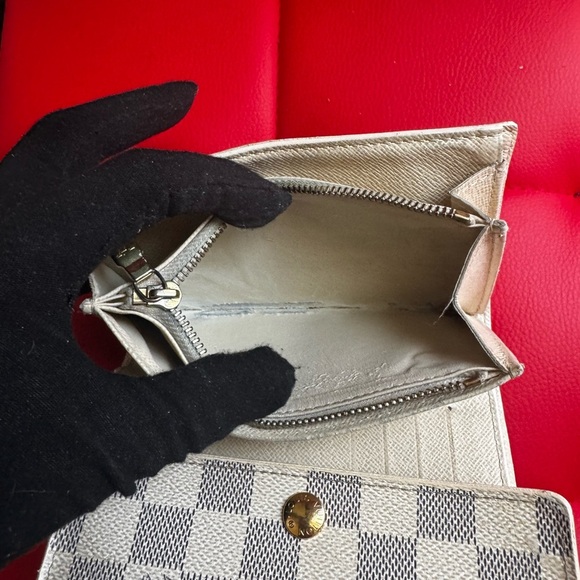 Louis Vuitton Damier Azur Canvas Alexandra Wallet vintage pre-loved 2007 - Picture 12 of 16